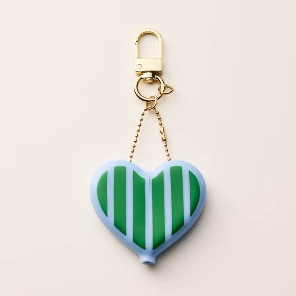 Striped Heart Coin Purse Bag Charm Keychain - kate spade new york x Target - Picture 2 of 4
